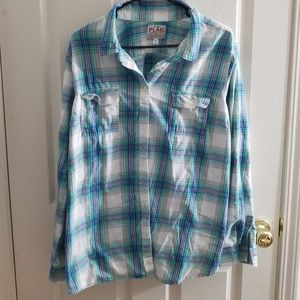 Plaid button down